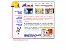 Tablet Screenshot of midwest-fire-protection.com